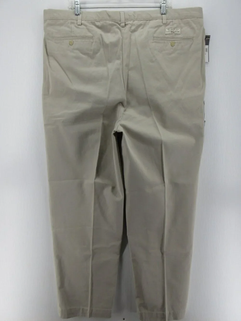 Polo Ralph Lauren Pants 44X32 Big Tan Andrew Chino Pleated Classic Fit